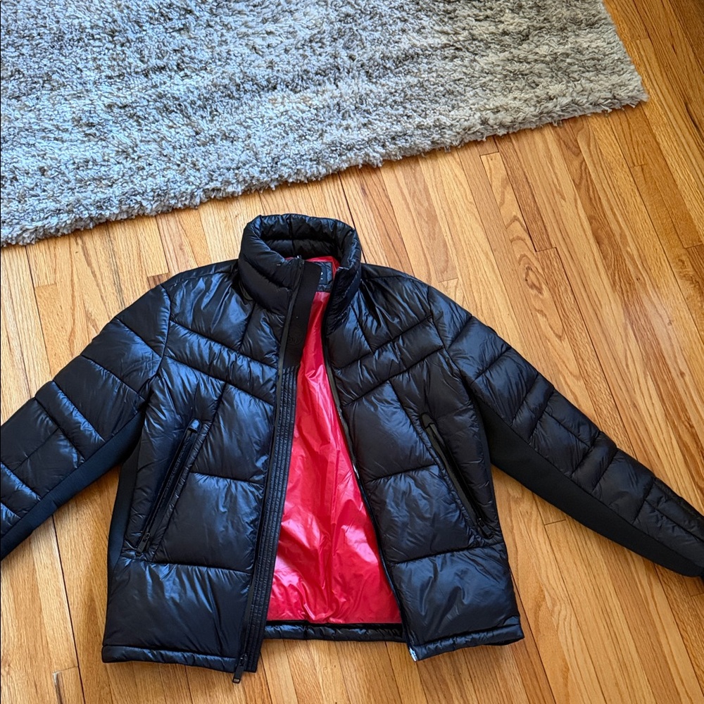 Stylish Black and Red Men’s Jacket